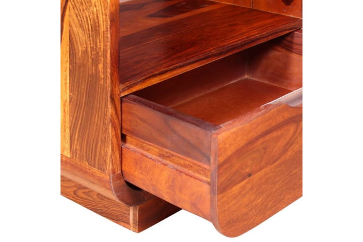 Sängbord med låda i massivt sheshamträ 40x30x50 cm - Brun - Alla Möbler - Bord - Sängbord & nattduksbord
