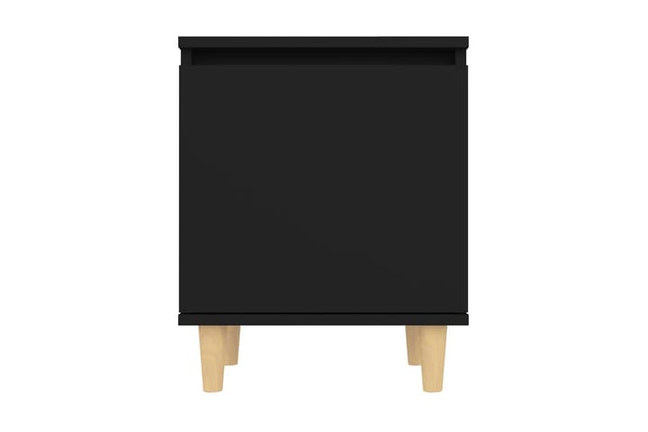 Sängbord med massiva ben 2 st svart 40x30x50 cm - Svart - Alla Möbler - Bord - Sängbord & nattduksbord
