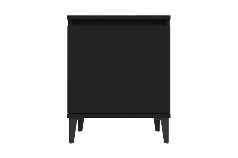 Sängbord med metallben svart 40x30x50 cm - Svart - Alla Möbler - Bord - Sängbord & nattduksbord