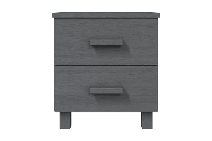 Sängbord mörkgrå 40x35x44,5 cm massiv furu - Grå - Alla Möbler - Bord - Sängbord & nattduksbord