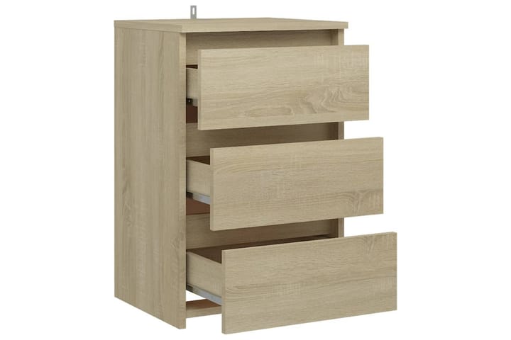 Sängbord sonoma-ek 40x35x62,5 cm spånskiva - Brun - Alla Möbler - Bord - Sängbord & nattduksbord