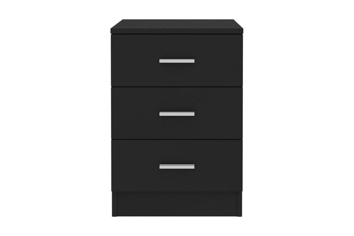 Sängbord svart 38x35x56 cm spånskiva - Svart - Alla Möbler - Bord - Sängbord & nattduksbord