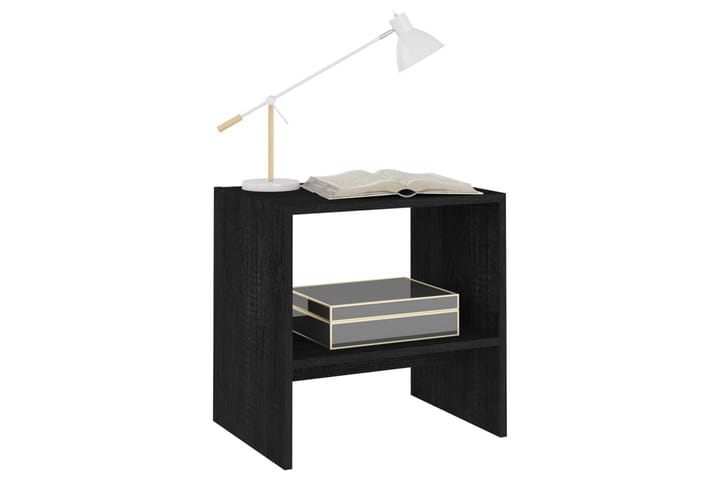 Sängbord svart 40x30,5x40 cm massiv furu - Svart - Alla Möbler - Bord - Sängbord & nattduksbord