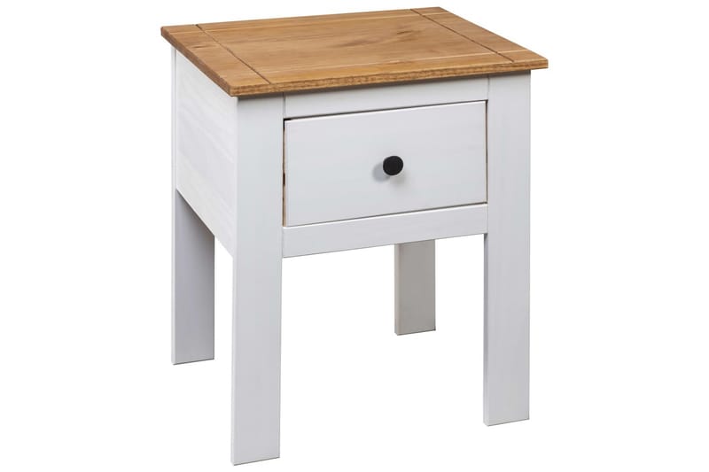 Sängbord vit 46x40x57 cm furu Panama - Vit - Alla Möbler - Bord - Sängbord & nattduksbord