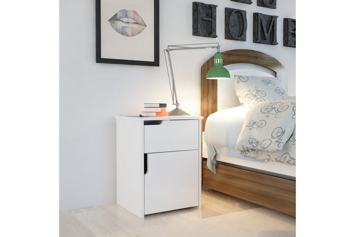 Skjulsta Sängbord 45 cm - Vit - Alla Möbler - Bord - Sängbord & nattduksbord