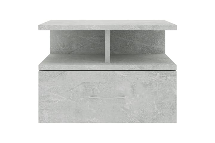 Svävande sängbord betonggrå 40x31x27 cm spånskiva - Grå - Alla Möbler - Bord - Sängbord & nattduksbord
