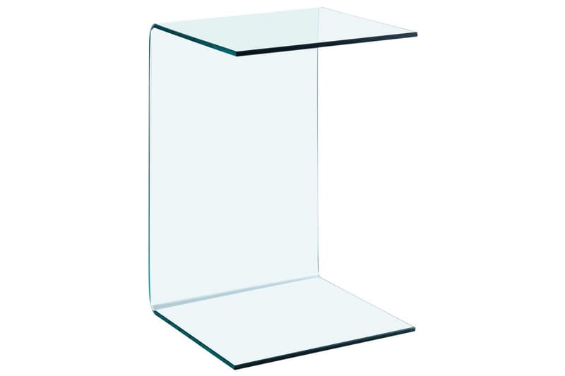Sidobord 40x40x60 cm härdat glas - Transparent - Alla Möbler - Bord - Sidobord