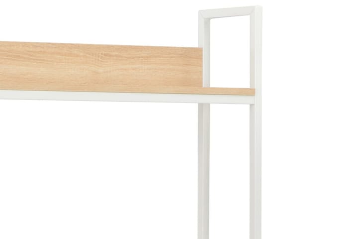 Datorbord vit och ek 120x60x138 cm - Vit - Alla Möbler - Bord - Skrivbord