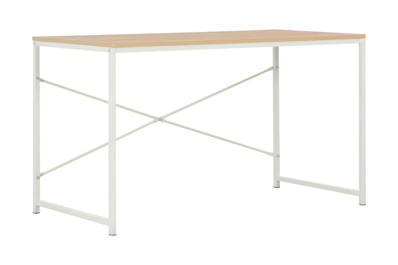 Datorbord vit och ek 120x60x70 cm - Vit - Alla Möbler - Bord - Skrivbord