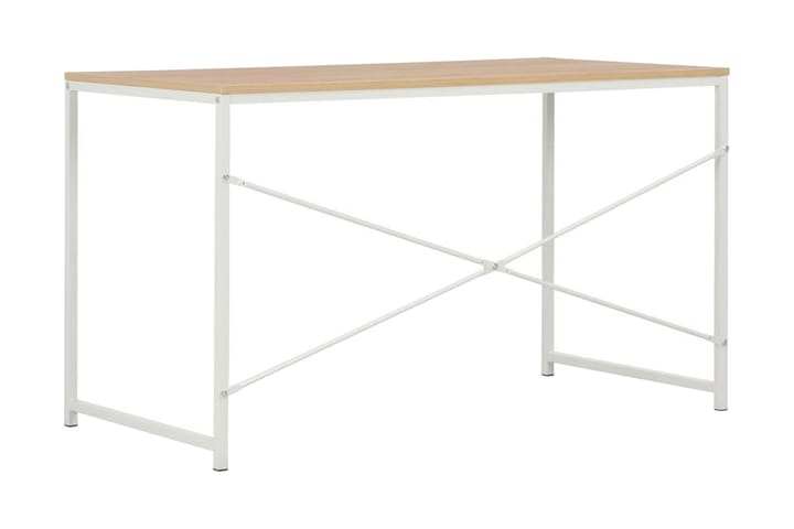 Datorbord vit och ek 120x60x70 cm - Vit - Alla Möbler - Bord - Skrivbord