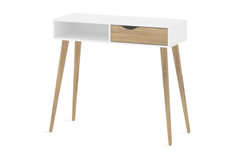 Dellor Skrivbord 103 cm - Vit/Ek - Alla Möbler - Bord - Skrivbord