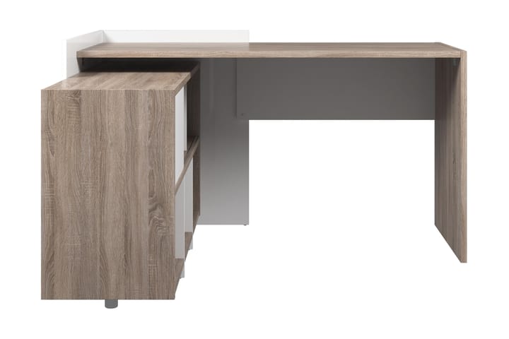 Funka Plus Skrivbord 140 cm - Tryffel/Vit - Kontorsmöbler - Kontorsförvaring