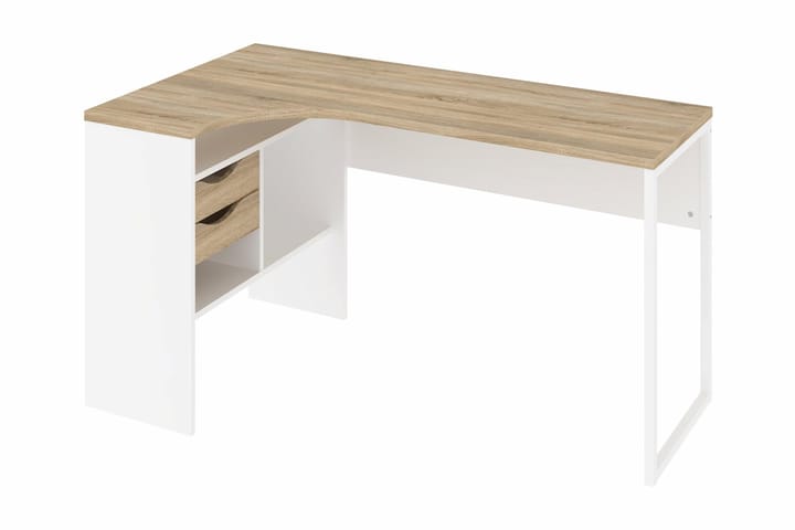 Funka Plus Skrivbord 145 cm - Ek/Vit - Alla Möbler - Bord - Skrivbord