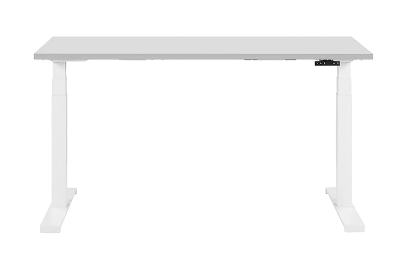 Henleaze Skrivbord 130 cm Elektriskt Justerbart - Grå/Vit - Alla Möbler - Bord - Skrivbord
