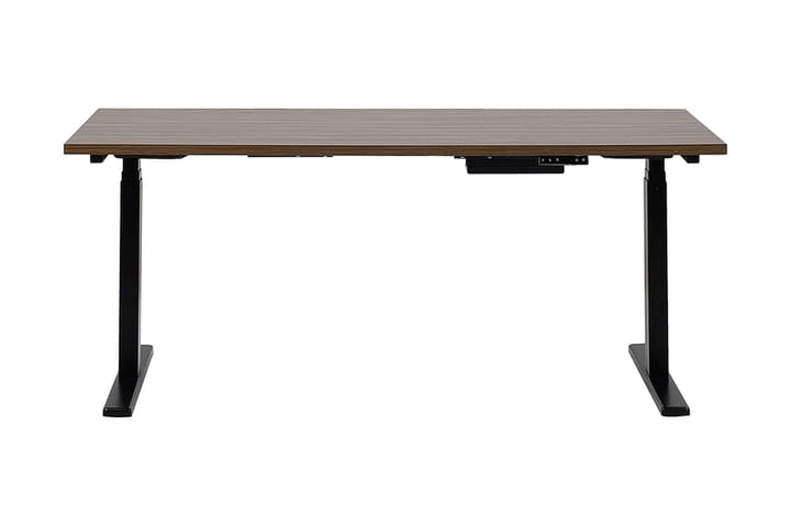 Henleaze Skrivbord 160 cm Elektriskt Justerbart - Mörkbrun/Svart - Alla Möbler - Bord - Skrivbord