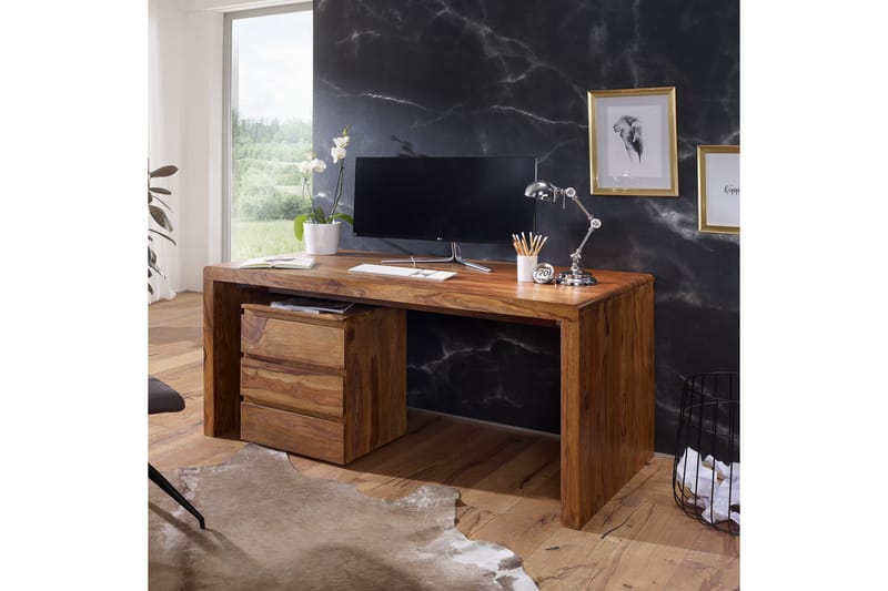 Lofrano Skrivbord 160 cm - Trä/natur - Alla Möbler - Bord - Skrivbord