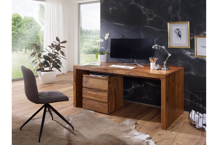 Lofrano Skrivbord 160 cm - Trä/natur - Alla Möbler - Bord - Skrivbord