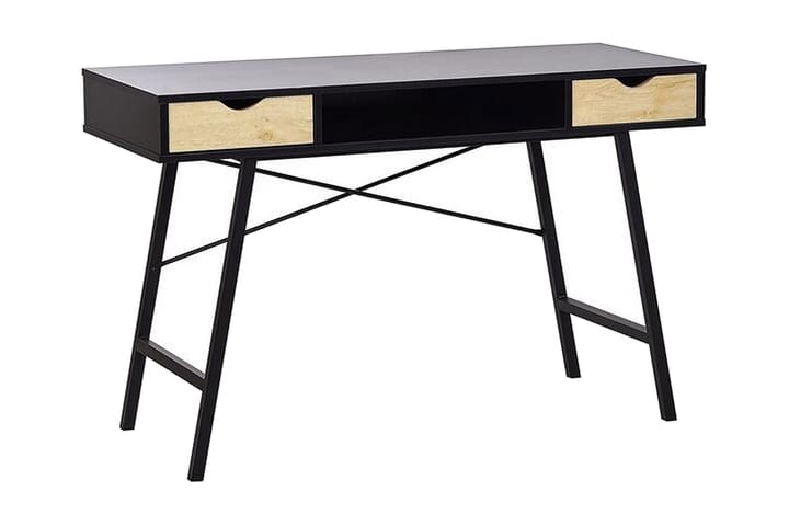 Pontotoc Skrivbord 120 cm - Svart/Ljust Trä - Alla Möbler - Bord - Skrivbord