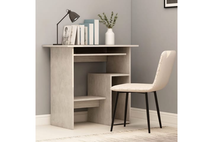 Skrivbord betonggrå 80x45x74 cm spånskiva - Grå - Alla Möbler - Bord - Skrivbord