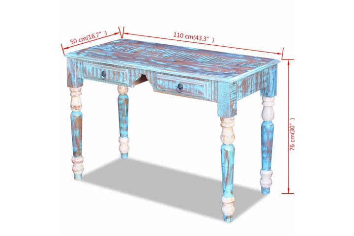 Skrivbord massivt återvunnet trä - Flerfärgad - Alla Möbler - Bord - Skrivbord