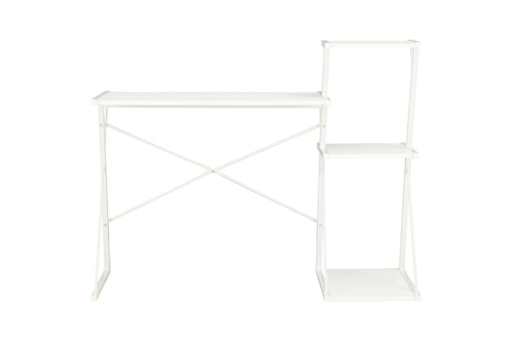 Skrivbord med hylla vit 116x50x93 cm - Vit - Alla Möbler - Bord - Skrivbord