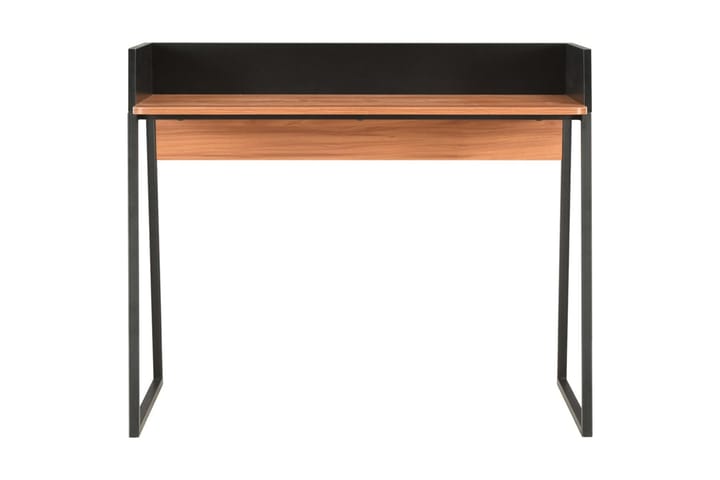 Skrivbord svart och brun 90x60x88 cm - Svart - Alla Möbler - Bord - Skrivbord