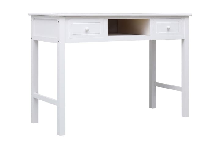 Skrivbord vit 110x45x76 cm trä - Vit - Alla Möbler - Bord - Skrivbord