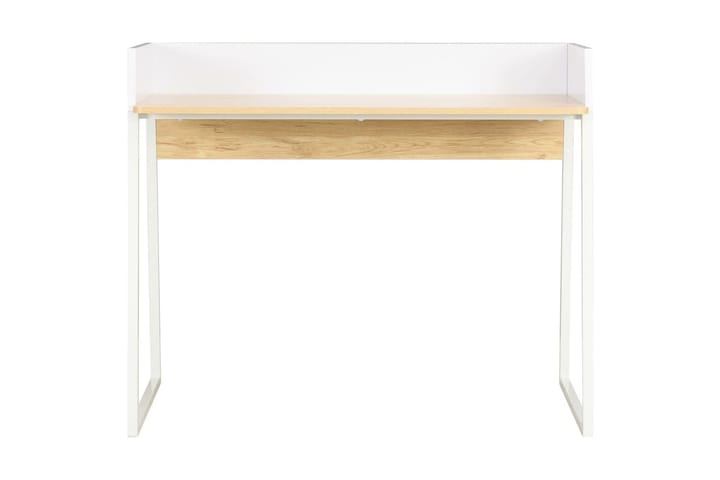 Skrivbord vit och ek 90x60x88 cm - Vit - Alla Möbler - Bord - Skrivbord