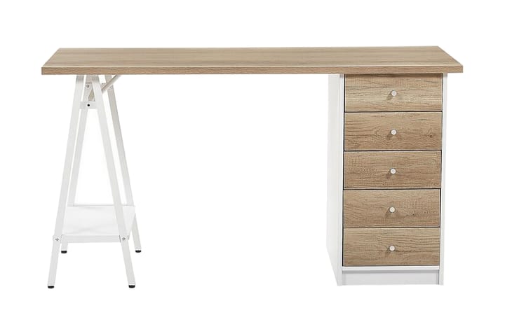 Taeber Skrivbord 160 cm - Ljusbrun - Alla Möbler - Bord - Skrivbord