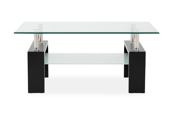 Billingsfors Soffbord 100 cm - Glas/Svart - Vardagsrumsmöbler - Vardagsrumsbord
