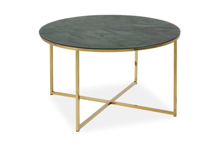 Birgitte Soffbord 80 cm - Grön marmor - Alla Möbler - Bord - Soffbord