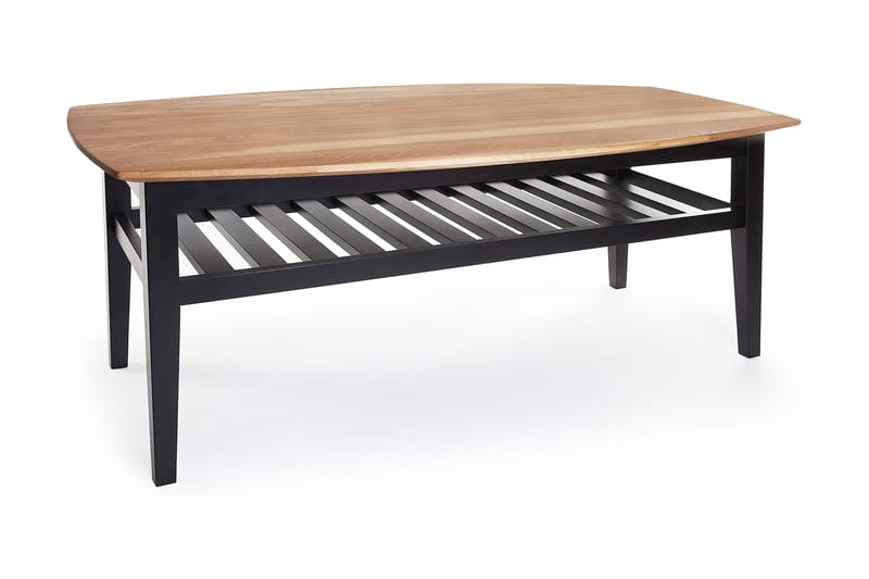 Chicago Soffbord 130 cm - Ek/Svart - Vardagsrumsmöbler - Vardagsrumsbord