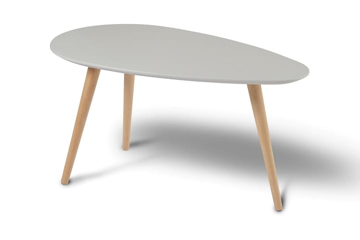 Fedra Soffbord 116 cm Ovalt - Vit/Trä - Alla Möbler - Bord - Soffbord