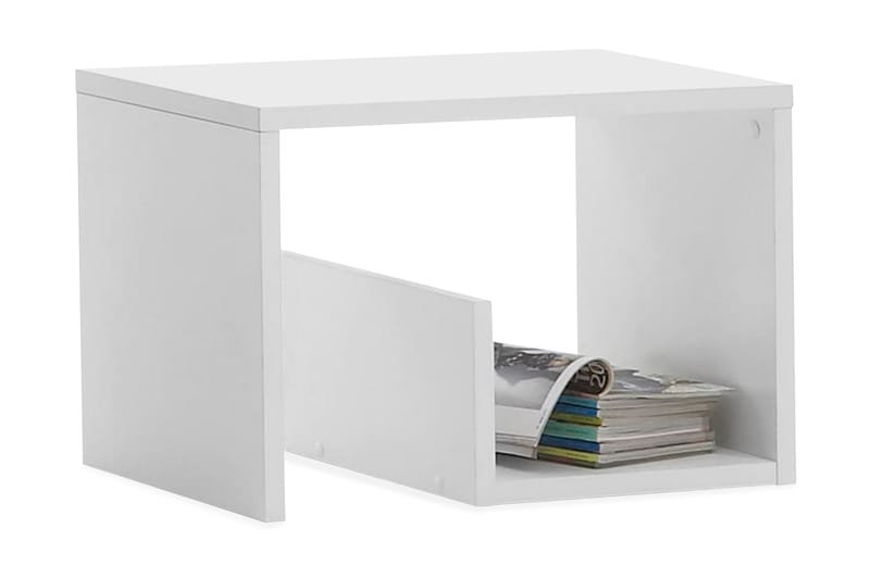 FMD Soffbord 2-i-1 59,1x35,8x37,8 cm vit - Vit - Alla Möbler - Bord - Soffbord