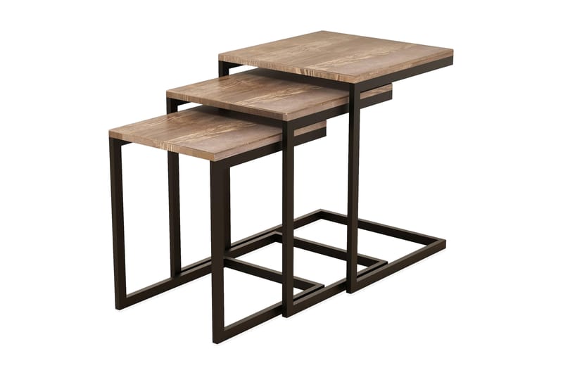 Kvarnkulla Satsbord 45 cm - Brun - Vardagsrumsmöbler - Vardagsrumsbord