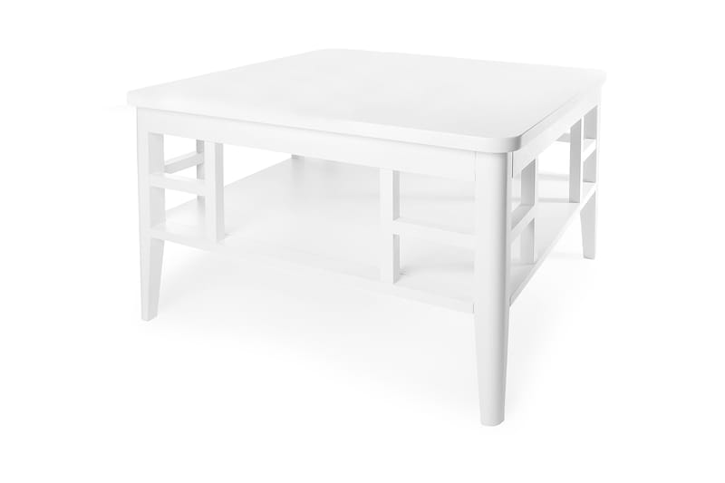 Piteå Soffbord 80 cm - Vit - Vardagsrumsmöbler - Vardagsrumsbord