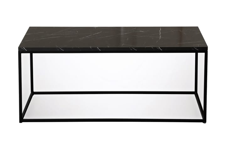 Raskarum Soffbord 95 cm - Svart/Vit - Alla Möbler - Bord - Marmorbord