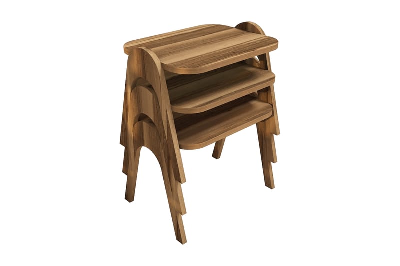 Rinnane Satsbord 49 cm - Brun - Vardagsrumsmöbler - Vardagsrumsbord
