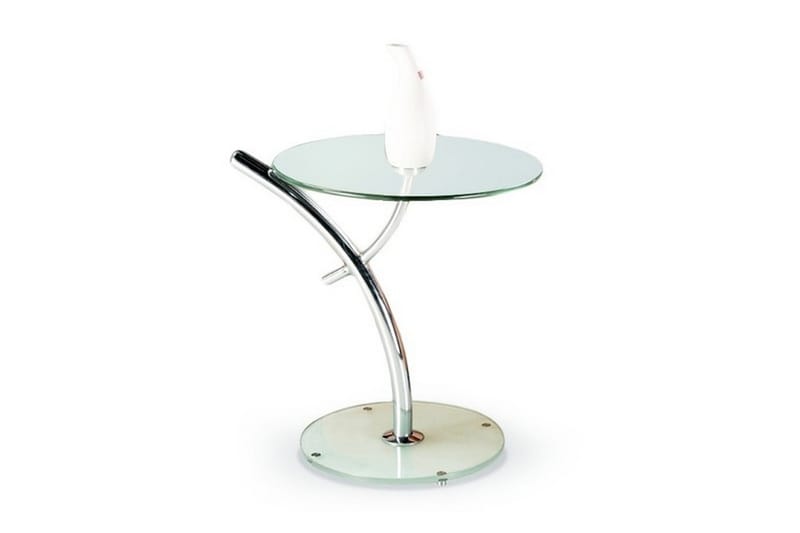 Rosenblom Sidobord Rund - Glas - Vardagsrumsmöbler - Vardagsrumsbord