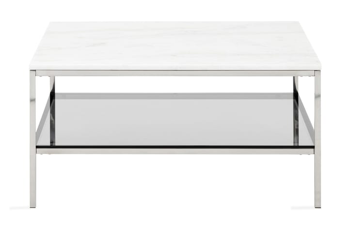 Segerstad Soffbord 90 cm - Vit/Stål - Vardagsrumsmöbler - Vardagsrumsbord