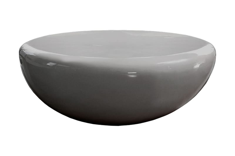 Soffbord 100cm round grey fiberglass - Alla Möbler - Bord - Soffbord