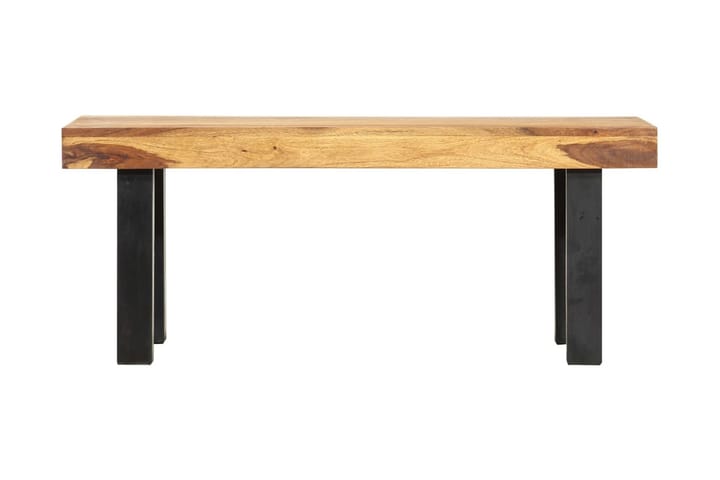 Soffbord 100x50x40 cm massivt sheshamträ - Svart - Alla Möbler - Bord - Soffbord