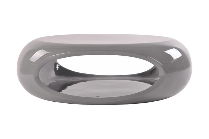 Soffbord 109x59x34 cm grey fiberglass - Vardagsrumsmöbler - Vardagsrumsbord