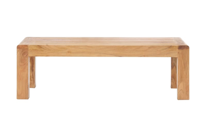Soffbord 110x60x35 cm massivt akaciaträ med sheshamfinish - Vit - Alla Möbler - Bord - Soffbord