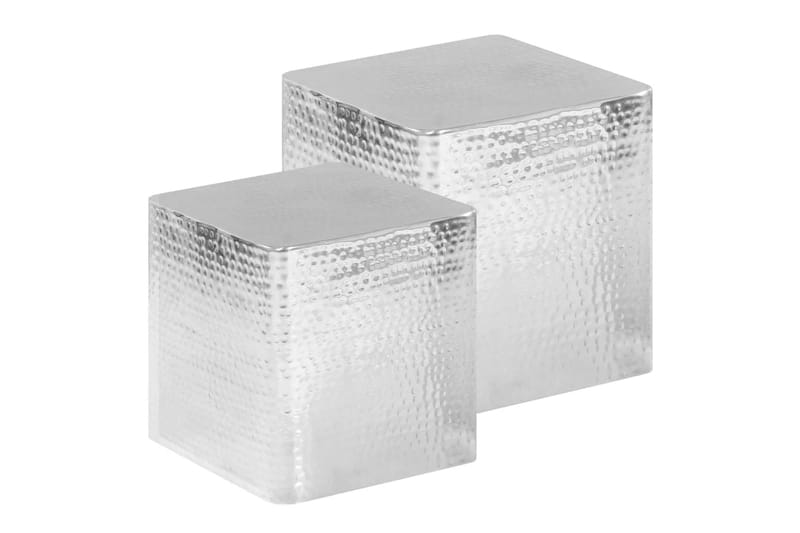 Soffbord 2 st aluminium silver - Silver - Alla Möbler - Bord - Soffbord