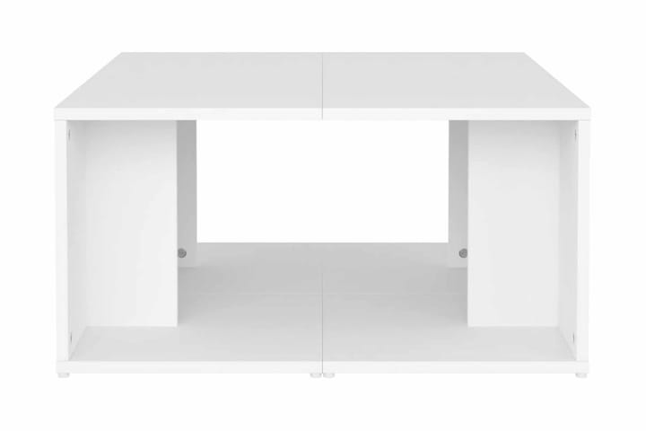 Soffbord 4 st vit 33x33x33 cm spånskiva - Vit - Vardagsrumsmöbler - Vardagsrumsbord