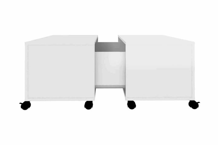 Soffbord 75x75x38 cm spånskiva - Vit - Vardagsrumsmöbler - Vardagsrumsbord