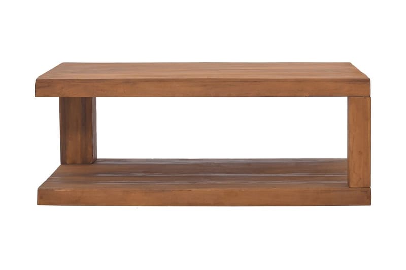 Soffbord 90x50x35 cm massiv teak - Brun - Vardagsrumsmöbler - Vardagsrumsbord