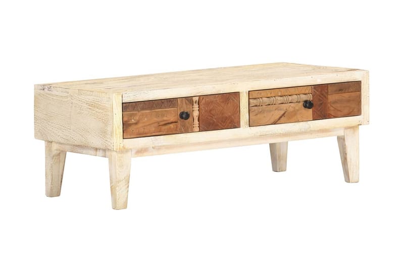 Soffbord 90x50x35 cm massivt återvunnet trä - Brun - Alla Möbler - Bord - Soffbord