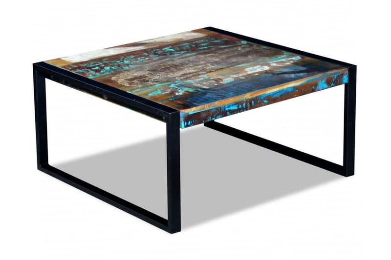 Soffbord återvunnet massivt trä 80x80x40 cm - Flerfärgad - Alla Möbler - Bord - Soffbord